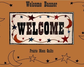 Quilted Welcome Banner PDF Pattern