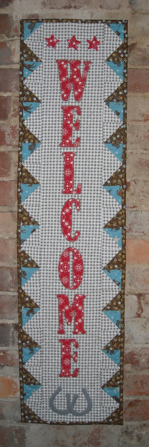 Quilted Welcome Banner Pattern