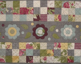 Chemin de table Champ de fleurs Patron PDF