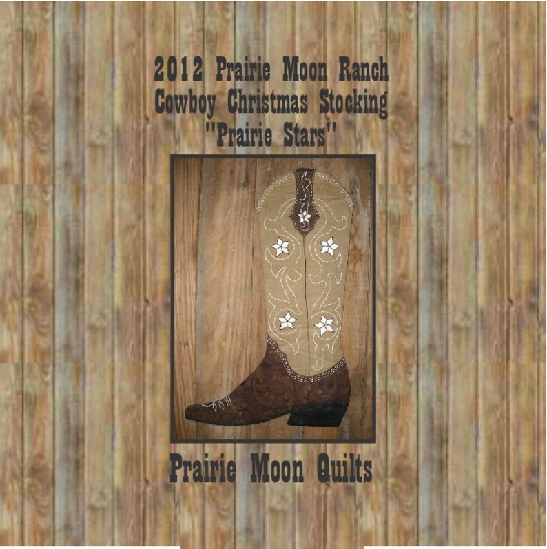 Cowboy Boot Christmas Stocking Pattern, 2012 PDF version image 2