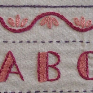 Embroidery Stitch Sampler PDF pattern image 2