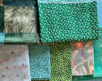 Fabric Destash: Green bundle