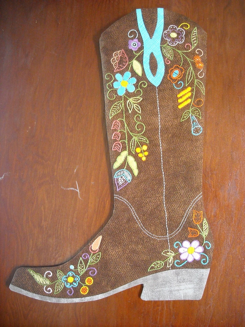 Cowboy Boot Christmas Stockings Pattern 20152016 PDF Version Etsy