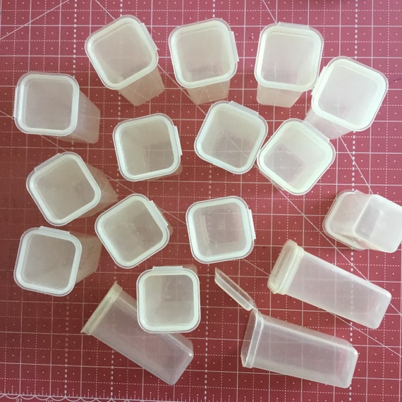 DESTASH: Plastic Bead Containers, Set of 17 