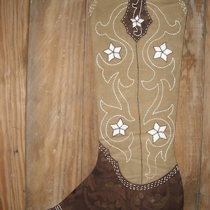 Modèle de chaussettes de Noël pour bottes de cow-boy, 2012 version PDF
