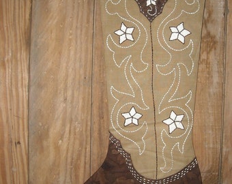 Muster: Cowboy Boot Christmas Stocking PDF Muster, Prairie Stars (2012)