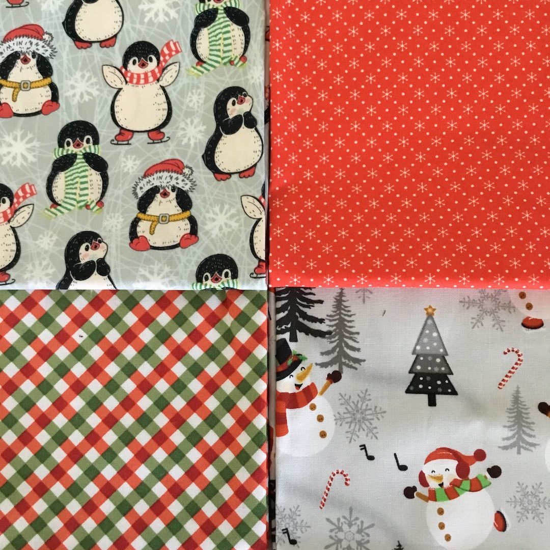 Christmas Fat Quarter Fabric Bundle, 1 Yard - Etsy