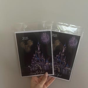Castello Disney qualsiasi biglietto di auguri - personalizzazione al 100%