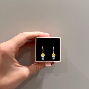 Heart Princess hoop earrings