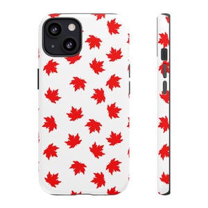 Hand-drawn Red Maple Leaf Phone Case, Tough Cases, Canadian Cell Phone Cover, Perfect Gift for Canadians, iPhone & Android