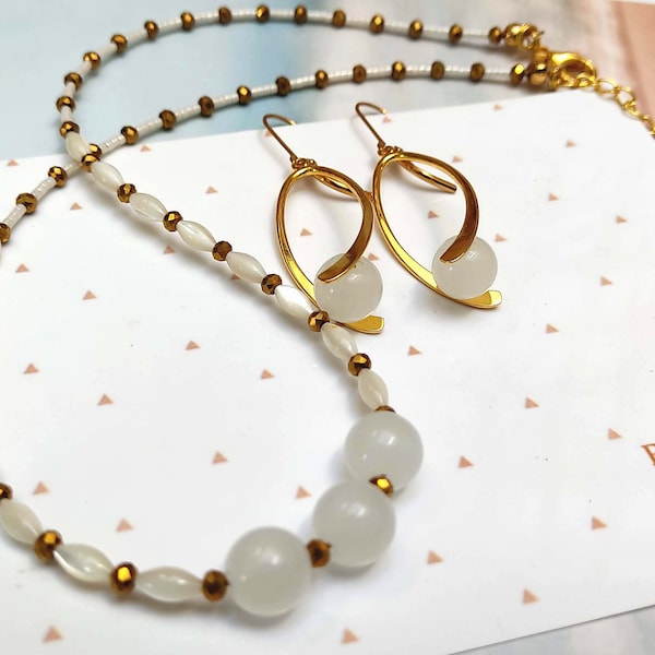 Rice Grain Necklace Etsy