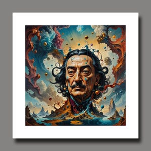 Salvador Dalí  - Portrait - Color - Limited Edition - Signed - Numbered - Print