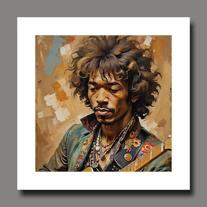 Jimi Hendrix - Portrait -Limited Edition - Signed - Numbered - Print