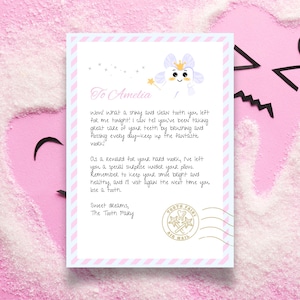 Magical Tooth Fairy Letter | Printable Digital Download | Personalized Tooth Fairy Note