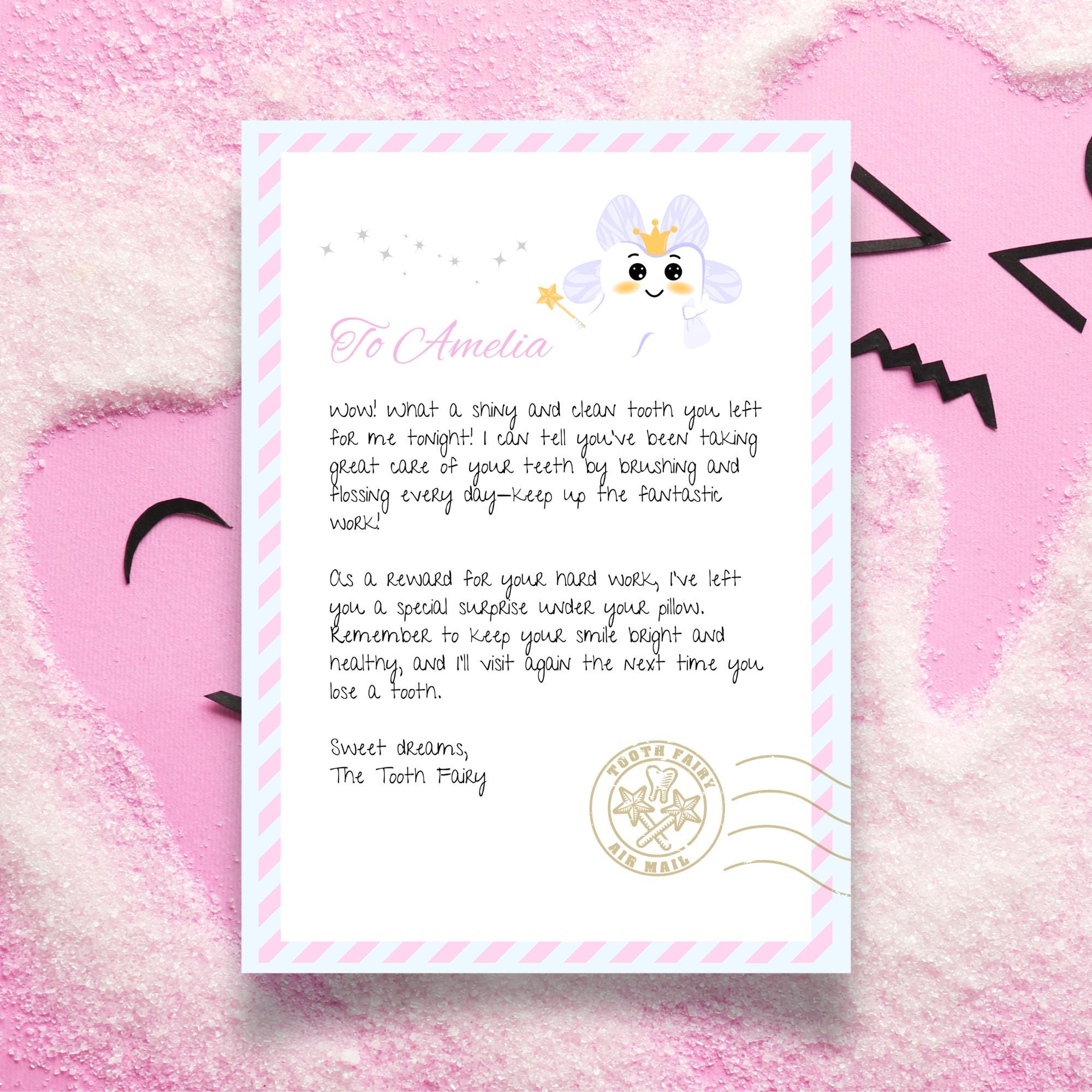 Magical Tooth Fairy Letter | Printable Digital Download | Personalized Tooth Fairy Note