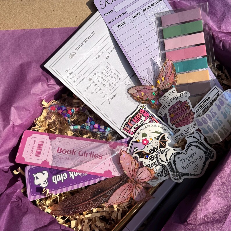 Witchy Bookish Bundle | Book Annotation Kit | Purple Stationary Set ...