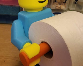 Lego toilet roll holder.