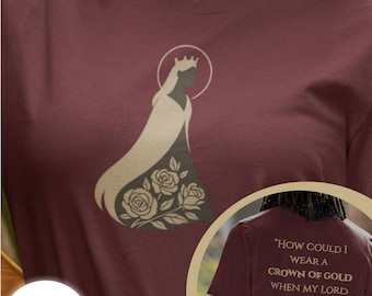 Camiseta de Santa Isabel de Hungría - Ropa católica para mujer, regalo católico para ella, cita de Santa Isabel de Hungría