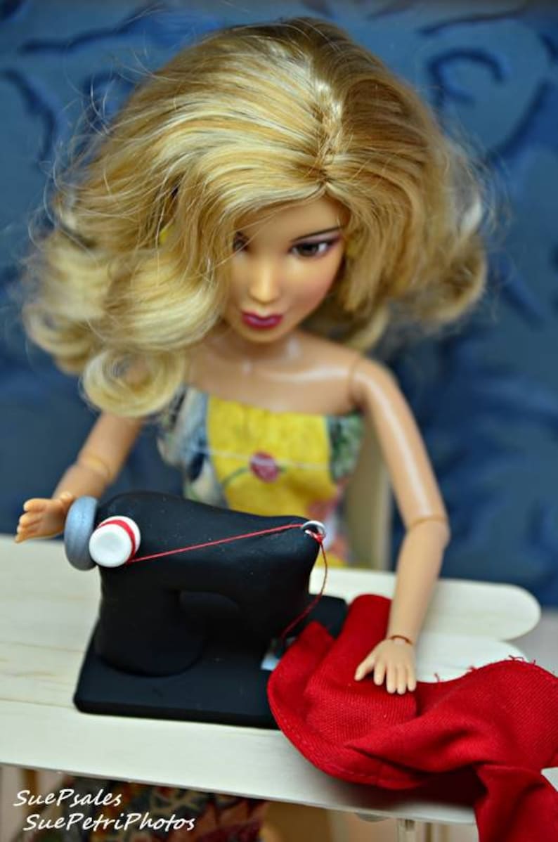 Sewing Machine Figurine Fashion Doll Sewing Machine 16 Etsy