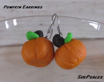 Halloween Earrings, Thanksgiving Earrings, Hostess Gift, Party Favor, Polymer Clay Earrings