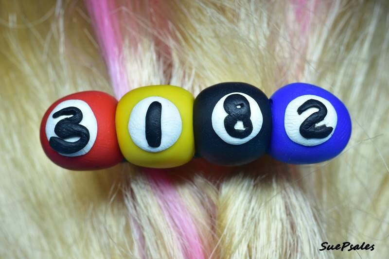 Hair Barrette for pool players 8 ball barrette polymer clay Etsy