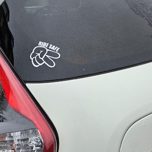 Ride Safe Motorcycle Respect Vinyl Decal