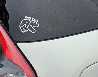Fahrt sicher Motorrad Respekt Vinyl Aufkleber