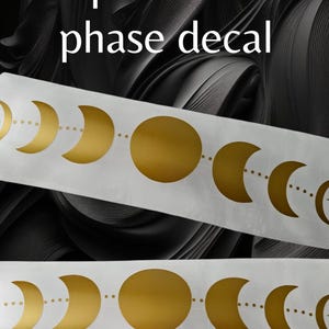 simplistic moon phase decal | moon phases | moon phase vinyl wall decal