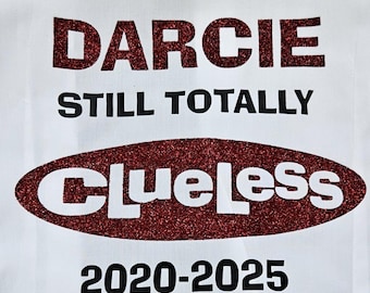 School Leavers Glitter Iron-On Transfer: Personalized Shirt Decal