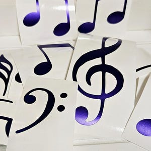 Musiknoten-Autoaufkleber | Musiknoten Wandaufkleber | Noten Aufkleber