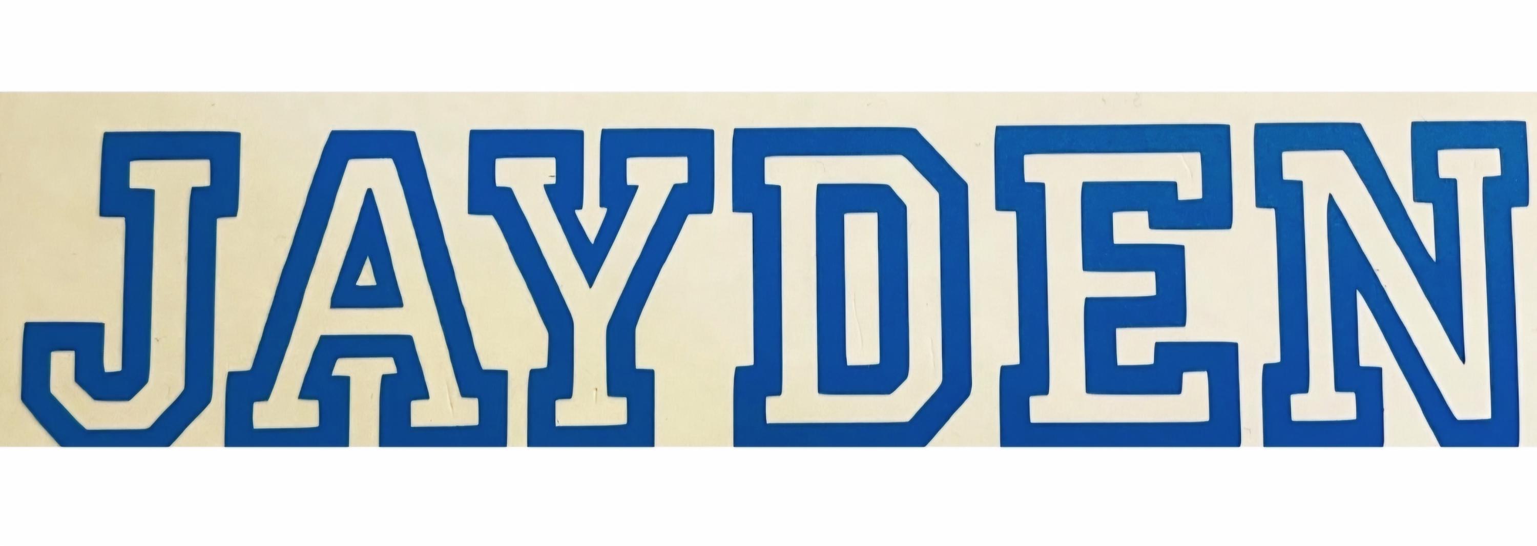 Custom Vinyl Decals | Varsity Lettering | College Letter Decals - Etsy