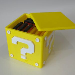 Mario Frage Box Nintendo Switch Modul und SD Kartenhalter
