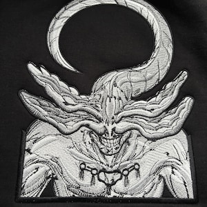 Mahoraga Anime Embroidery Hoodie Jujutsu Kaisen Streetwear Embroidered Clothing Sweater Merch