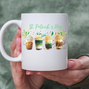 St Patricks Day Mug, Cute Irish Mug, Irish, Coffee Mug, St Patricks Day, Lucky Day, Shamrock Mug,Gift for Her,Gift for Mom, Latte Cups, 11oz