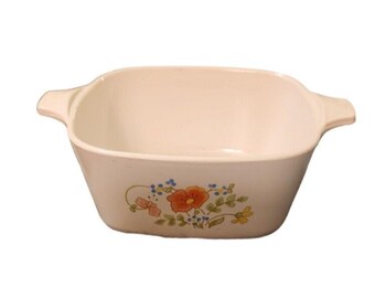 Vintage Corning Ware 2 3/4 Cup P-43-B Wildflower Casserole Dish No Lid