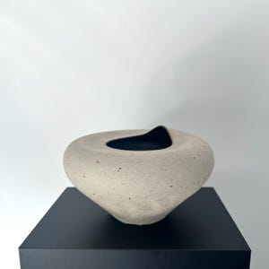 Ceramic Sculptural Vase, Handmade Ceramic Vase, Abstract Vase, Interior Ceramic Vase, Black Ceramic Vase, Textured Ceramic Vase, Vassel