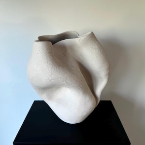 Handmade Ceramic Vase, Organic Shaped Ceramic Vase, Minimalist Interior Vase, WabiSabi Home Decor, Sculptural Ceramic Vase, Abstract Vase