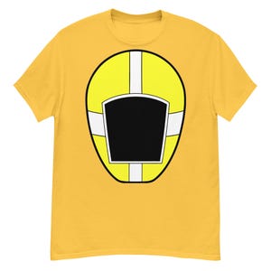 Power Rangers Lightspeed Rescue Yellow Ranger Helmet T-Shirt