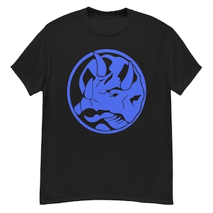 Mighty Morphin Power Rangers Blue Ranger Triceratops T-Shirt