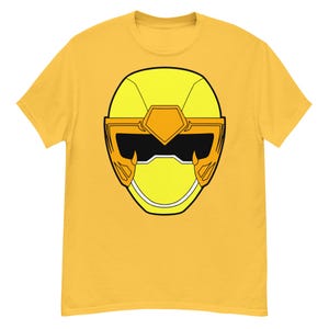 Power Rangers Ninja Storm Yellow Ranger Helmet T-Shirt