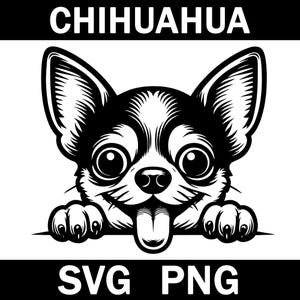 Chihuahua Peeking Dog Svg, Png, Instant Download