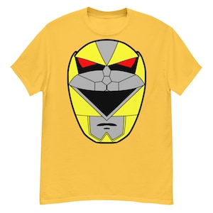 Power Rangers Lost Galaxy Yellow Ranger Helmet T-Shirt