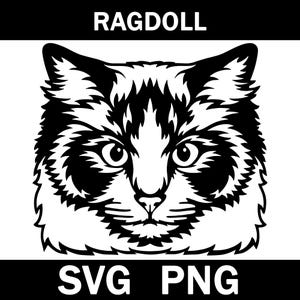 Ragdoll Peeking Cat Svg, Png, Vector, Cricut, Clipart, Instant Download