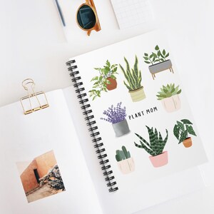 Plant Mom Spiral Notebook - Perfect for Gardeners, Journal Keepers, Gift for Mother&#39;s Day, Stationery Lovers, Nature Enthusiasts