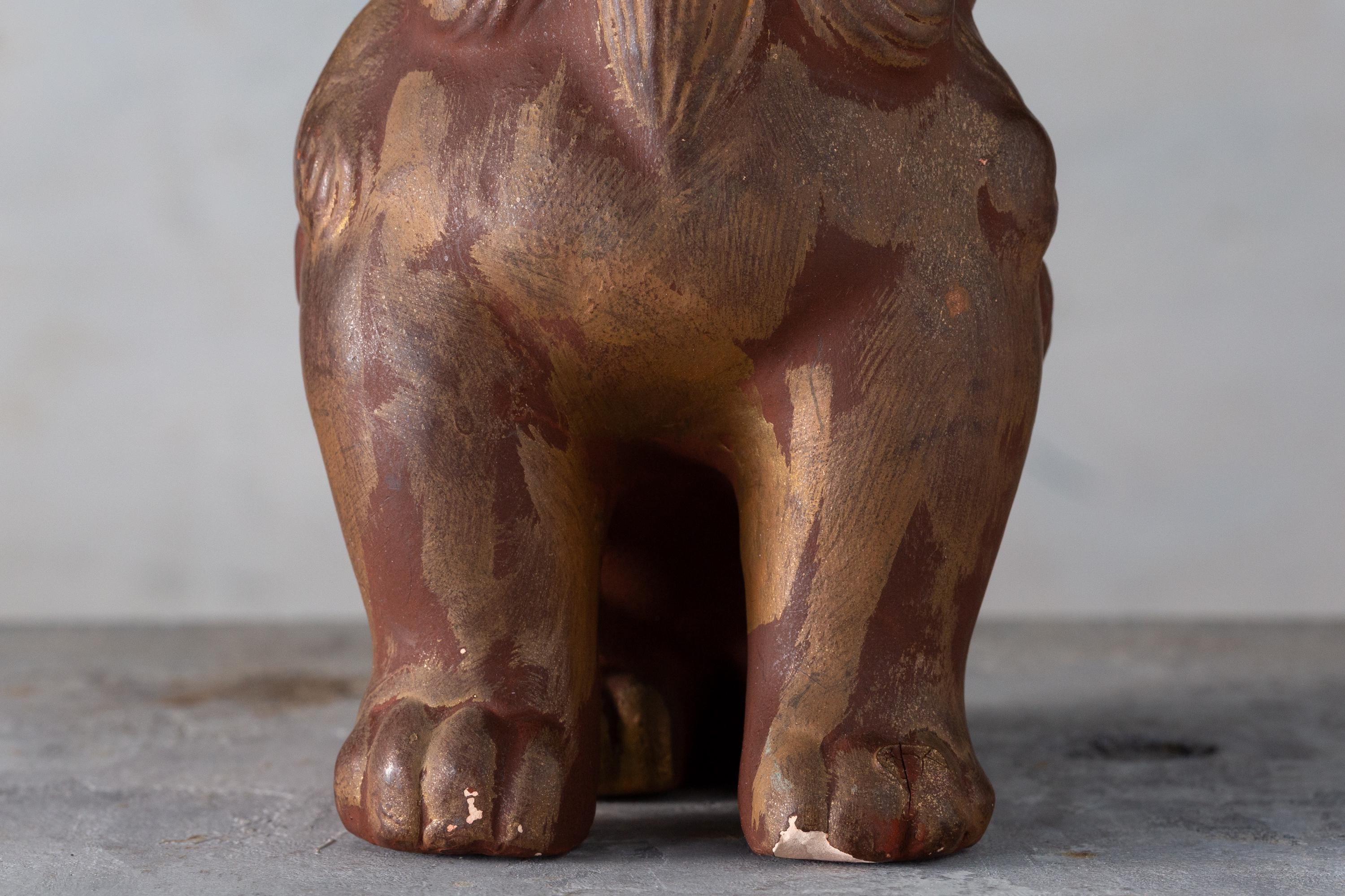 備前焼 狛犬 獅子 置物 置物 岡山 日本 1970年代 ヴィンテージ - Etsy 日本