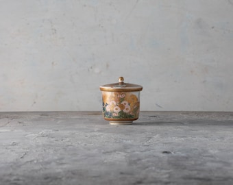 アンティーク九谷皿: 明治時代の日本磁器皿、赤絵手描きデザイン、22