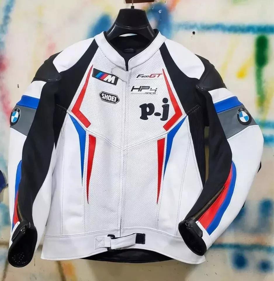 Bmw Motorrad Racing Motorcycle Leather Jacket - Cowhide Leather