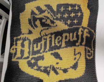 Escudo de la casa Hufflepuff Chainmail para colgar en la pared