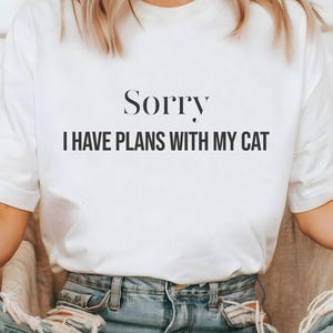 Cat Lover Shirt, Funny Cat Mom Gift, Minimal Cozy Cartoon Style, Pet Owner Humor, Birthday Cat Owner Present, Cat Owner Tee, Kitty Shirt