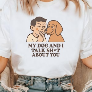 Dog Lover Shirt, Funny Pet Owner Gift, Group Dog Cartoon, Minimal Flat Style, Birthday Present For Dog Moms, Funny Dog Tshirt, Cute Dog Tee